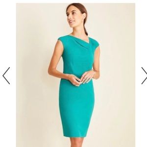 Ann Taylor NWT Teal Sheath Dress Size 0